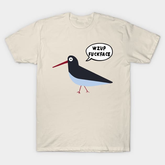 What Does The Bird Say T-Shirt by Nerd_art